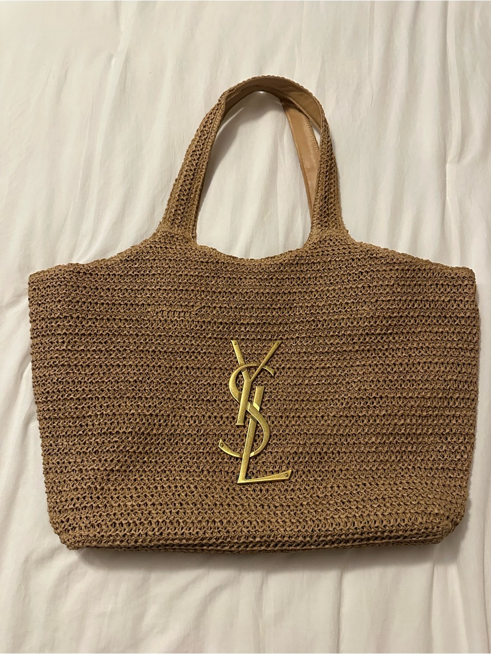 YSL woven tote